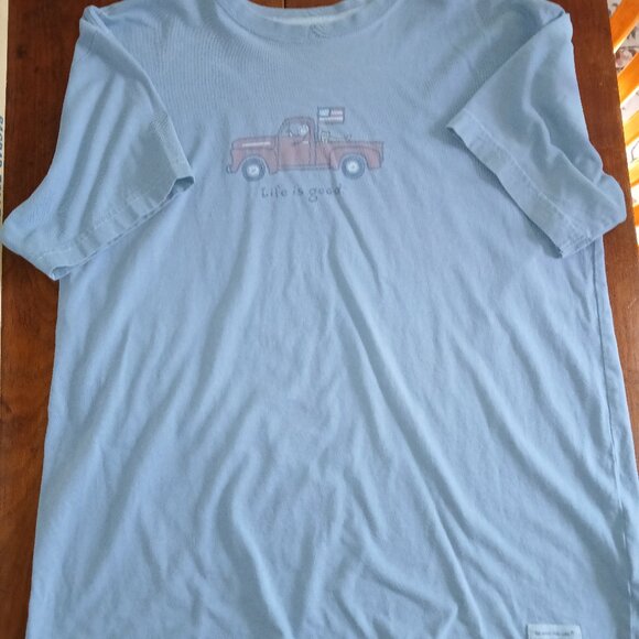 Vintage Life Is Good size M crewneck tee - Picture 1 of 3